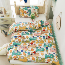 2022 hot sale 100% cotton  pillowcase and quilt cover custom kids bedding sets